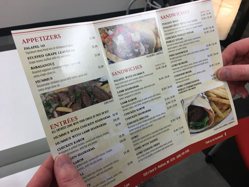 Resturant Menu