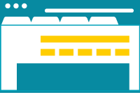 Icon of a stylish website in a browser