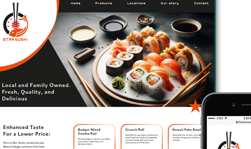 Star Sushi Website Thumbnail